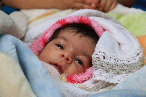 Syrisk baby i Jordan