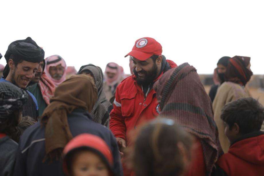 Nødhjælp til flygtningelejren Rukban i Syrien